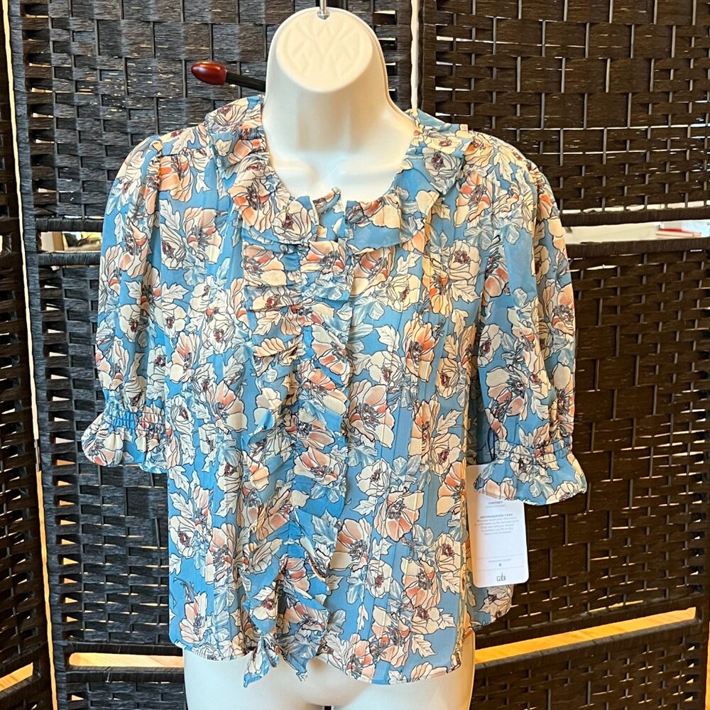 CAbi Printed Cherish Top